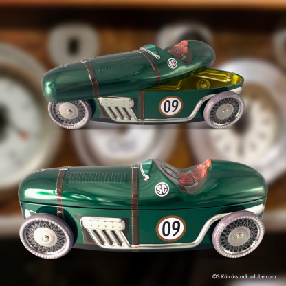 Lata Carro Corrida Verde