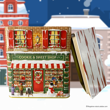 Lata Casa Inverno Natal: Cookie & Sweet