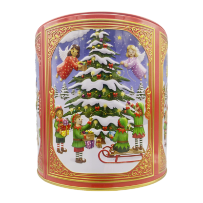 Lata Tambor de Natal 14cm