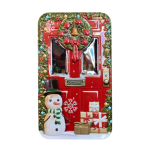 Lata Porta Vermelha Natal: pequena 15cm