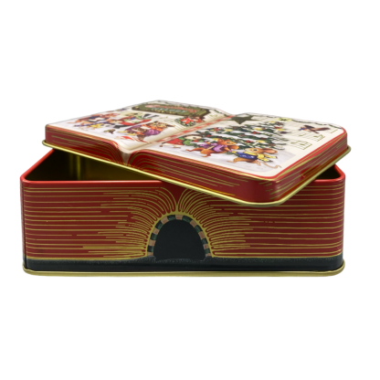 Lata baixa formato Livro 14X9cm "Xmas Melody"