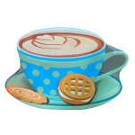 Lata Chávena Cappucino XL Azul