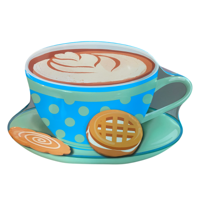 Lata Chávena Cappucino XL Azul