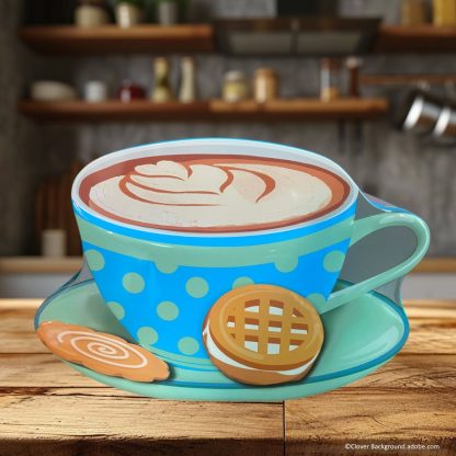 Lata Chávena Cappucino XL Azul