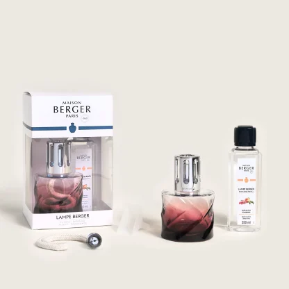 Coffret Lâmpada Catalítica Spirale Burgundy + 250ml Bagas Goji