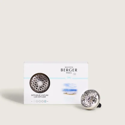 Difusor carro recarregável metálico Favo + aroma Vento do Oceano (intensidade 5 de 5)