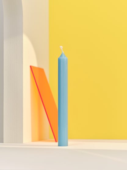Bougies la Française: Vela castiçal 20cm Azul Pop – 1 unidade