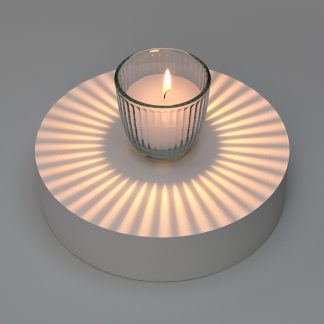 Vela Luisant em vidro 210gr: 18h de queima com protecção