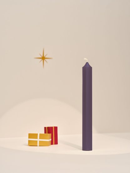 Bougies la Française: Vela castiçal 20cm Prune / Ameixa – 1 unidade