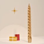 Bougies la Française: Pack 6 Velas Castiçal Torcidas Ouro