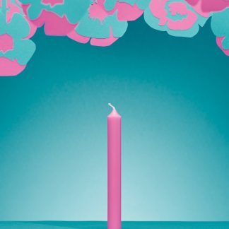 Bougies la Française: Vela castiçal 20cm Rosa Candy – 1 unidade