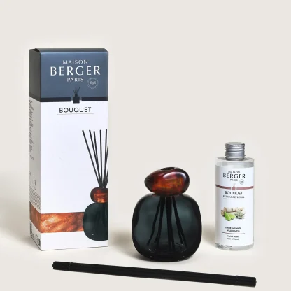 Difusor Mikado Mineral Preto e Âmbar: 180ml Terre Sauvage