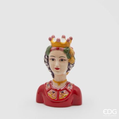 Jarra Busto Testa Siciliana com Uvas 18cm