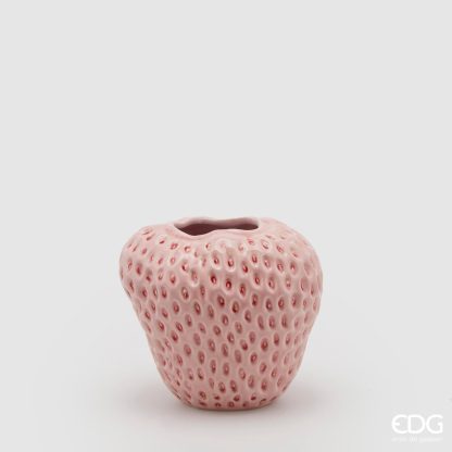 Vaso Morango Rosa pequeno: 16cmx17cm
