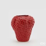 Vaso Morango Vermelho 26X22cm