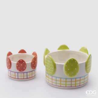 Conjunto dois Vasos Ovos de Páscoa