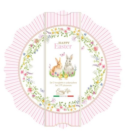 Conjunto 2 individuais mesa Happy Easter: Easylife
