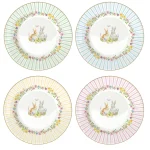 Conjunto 4 pratos Sobremesa Happy Easter: Easylife