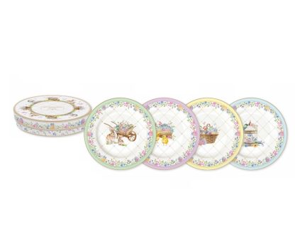 Conjunto 4 pratos Sobremesa Spring Bloom: Easylife