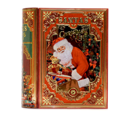 Lata Livro Vermelho Lista Pai Natal