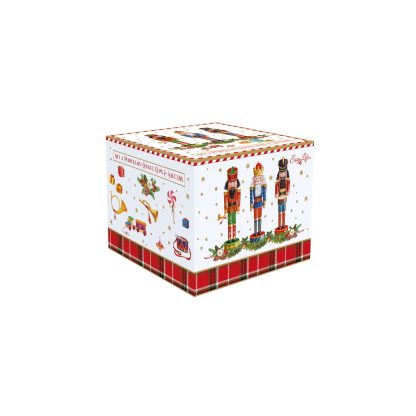 Conjunto 2 chávenas de café + pires Vintage Nutcracker: Easylife