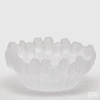 Jarra Taça baixa Tulipas Acetinada: 30cm largura
