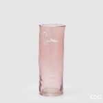 Jarra em Vidro Cilindro com Passarinhos: Rosa