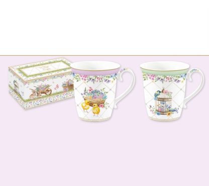 Conjunto duas Canecas 275ml Spring Bloom: Easylife