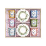 Conjunto 6 chávenas de café + pires Borboletas Spring Parade: Easylife