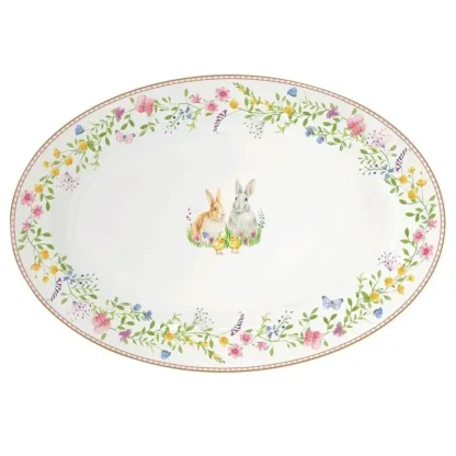 Travessa oval 35X24cm Happy Easter: Easylife