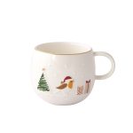 Chávena grande decorada em relevo Let it Snow - Passarinho: Easylife