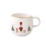 Chávena grande decorada em relevo Let it Snow - Nutcracker: Easylife