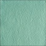 Guardanapos papel 33X33cm (15 unidades): Elegance Brocado Verde Água