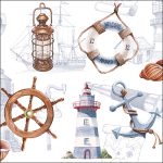 Guardanapo papel 33X33 (20 unidades): Símbolos do Mar