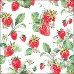 Guardanapo papel 33X33 (20 unidades): Morangos Silvestres