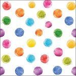 Guardanapos papel 33X33 (20 unidades): Polka Dots Coloridas