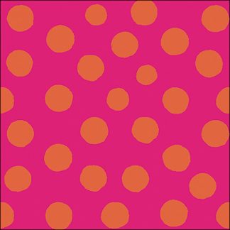 Guardanapo papel 33X33 (20 unidades): Polka Dots Rosa e Laranja