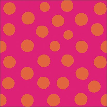 Guardanapo papel 33X33 (20 unidades): Polka Dots Rosa e Laranja