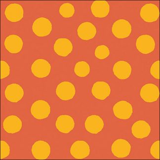 Guardanapo papel 33X33 (20 unidades): Polka Dots Laranja e Amarelo