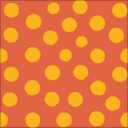 Guardanapo papel 33X33 (20 unidades): Polka Dots Laranja e Amarelo