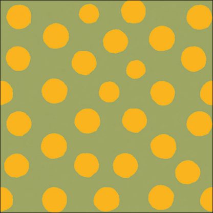 Guardanapo papel 33X33 (20 unidades): Polka Dots Verde e Amarelo