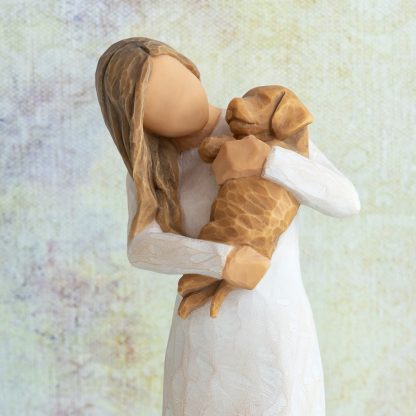 Figura Adorable You: Cão Adorado (claro) - Willow Tree