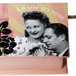 Livro realejo La Vie en Rose (Rosas Casal)