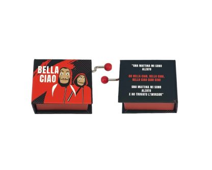 Livro realejo La Bella Ciao: máscaras