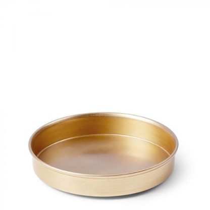 Base metálica para velas pequenas Dourada