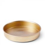 Base metálica para velas médias/grandes Dourada