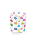 Copo para vela Tealight Polka Dots Colorido