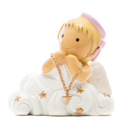Anjo da Guarda Rosa com Nuvens