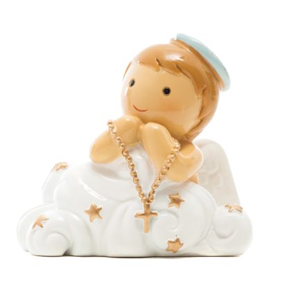 Anjo da Guarda Azul com Nuvens