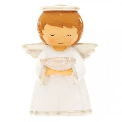 Anjo da guarda Baptismo Pérola 12cm